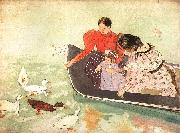 Mary Cassatt Feeding the Ducks France oil painting artist